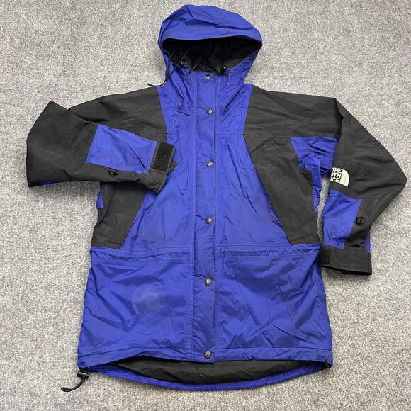 The North Face Jacket Womens Medium Blue GORE-TEX Hooded Snow Shell Pit Zips - Picture 1 of 8